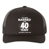 Couples Married 40 Years Funny 40th Wedding Anniversary Yupoong Adult 5-Panel Trucker Hat