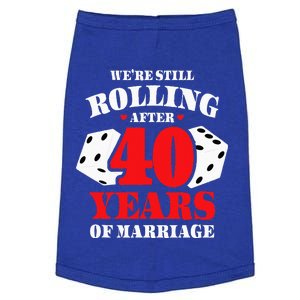 Couples Married 40 Years Funny 40th Wedding Anniversary Doggie Tank