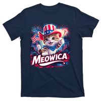 Cool Meowica 4th Of July Cat T-Shirt