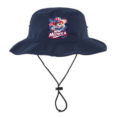 Cool Meowica 4th Of July Cat Legacy Cool Fit Booney Bucket Hat