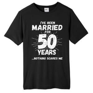 Couples Married 50 Years Funny 50th Wedding Anniversary Tall Fusion ChromaSoft Performance T-Shirt