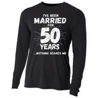 Couples Married 50 Years Funny 50th Wedding Anniversary Cooling Performance Long Sleeve Crew