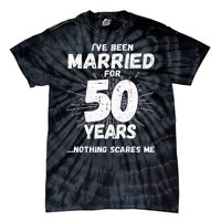 Couples Married 50 Years Funny 50th Wedding Anniversary Tie-Dye T-Shirt