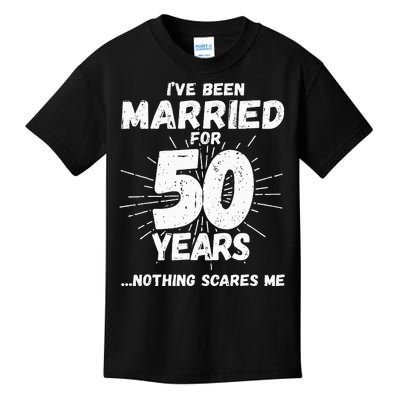 Couples Married 50 Years Funny 50th Wedding Anniversary Kids T-Shirt