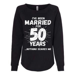 Couples Married 50 Years Funny 50th Wedding Anniversary Womens California Wash Sweatshirt