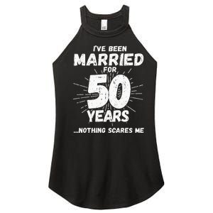 Couples Married 50 Years Funny 50th Wedding Anniversary Women's Perfect Tri Rocker Tank