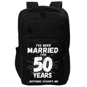 Couples Married 50 Years Funny 50th Wedding Anniversary Impact Tech Backpack