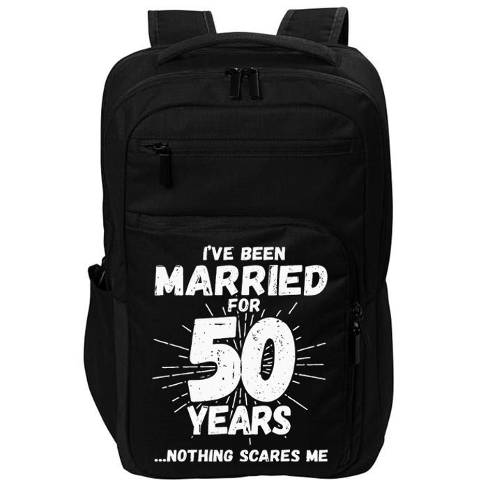 Couples Married 50 Years Funny 50th Wedding Anniversary Impact Tech Backpack