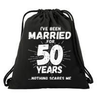 Couples Married 50 Years Funny 50th Wedding Anniversary Drawstring Bag