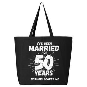 Couples Married 50 Years Funny 50th Wedding Anniversary 25L Jumbo Tote