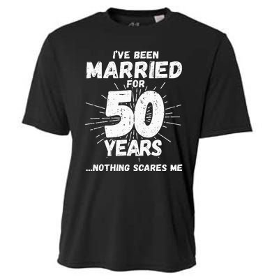 Couples Married 50 Years Funny 50th Wedding Anniversary Cooling Performance Crew T-Shirt