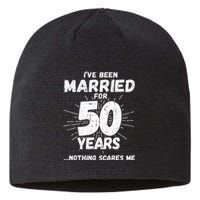 Couples Married 50 Years Funny 50th Wedding Anniversary Sustainable Beanie