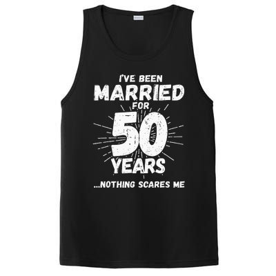 Couples Married 50 Years Funny 50th Wedding Anniversary PosiCharge Competitor Tank