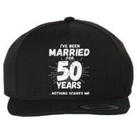 Couples Married 50 Years Funny 50th Wedding Anniversary Wool Snapback Cap