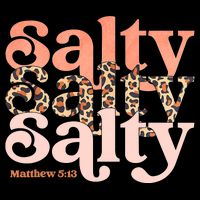 Christian Matthew 513 Stay Salty Faith Vibes Jesus Leopard Backpack