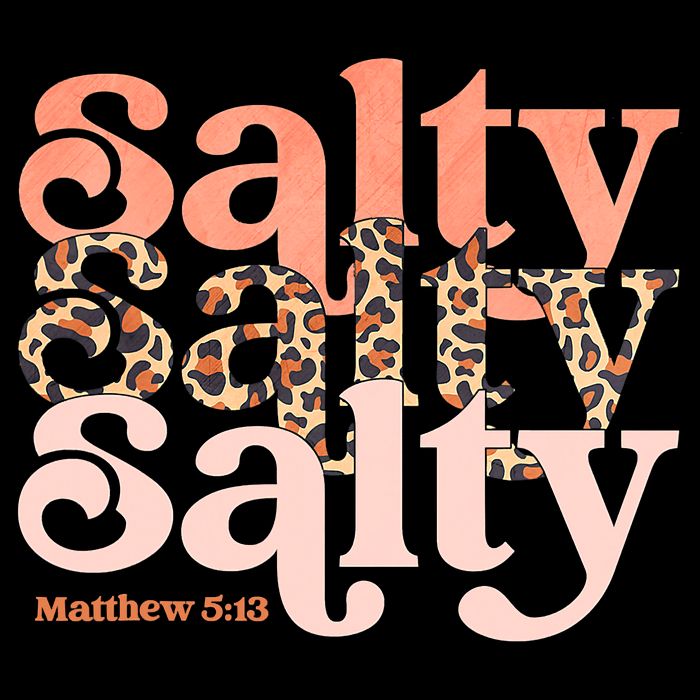 Christian Matthew 513 Stay Salty Faith Vibes Jesus Leopard Backpack