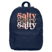 Christian Matthew 513 Stay Salty Faith Vibes Jesus Leopard 16 in Basic Backpack