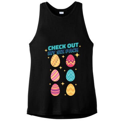 Checkout My 6 Pack Easter Eggs Funny Ladies PosiCharge Tri-Blend Wicking Tank