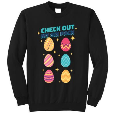 Checkout My 6 Pack Easter Eggs Funny Sweatshirt
