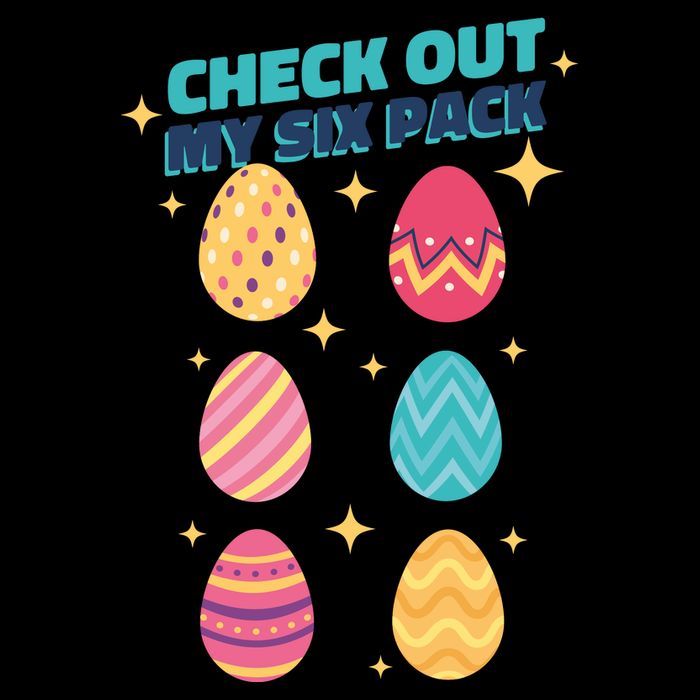 Checkout My 6 Pack Easter Eggs Funny Sustainable Beanie