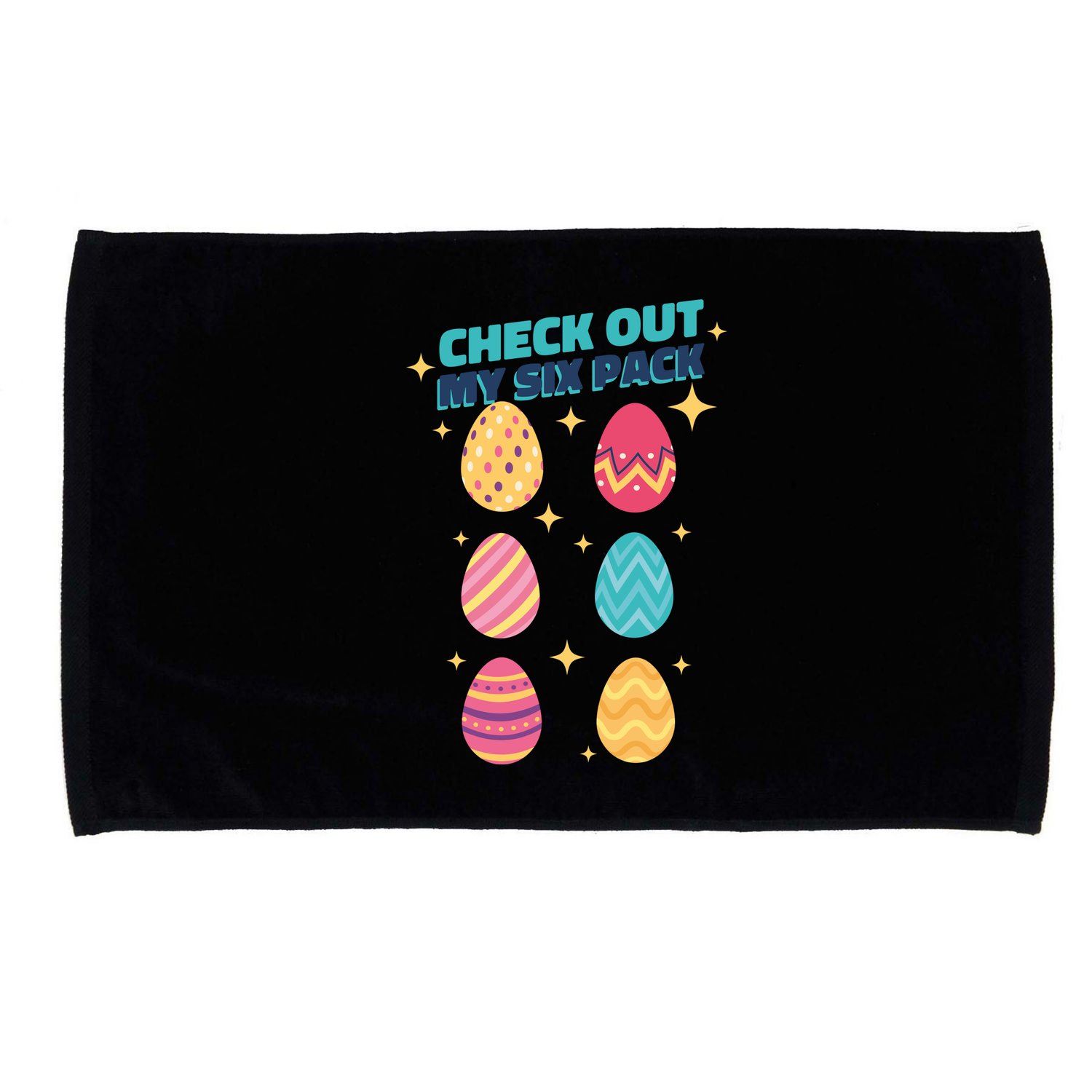 Checkout My 6 Pack Easter Eggs Funny Microfiber Hand Towel