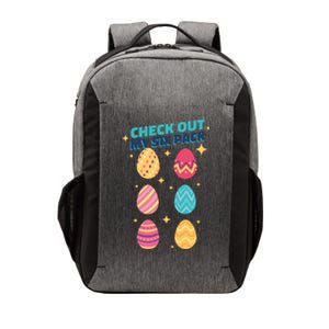 Checkout My 6 Pack Easter Eggs Funny Vector Backpack