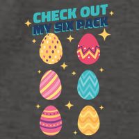 Checkout My 6 Pack Easter Eggs Funny Vector Backpack