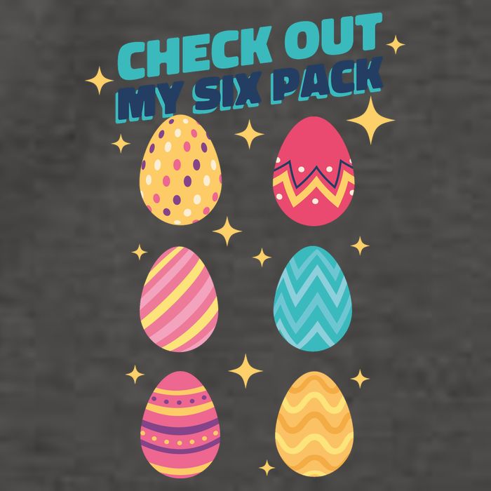 Checkout My 6 Pack Easter Eggs Funny Vector Backpack