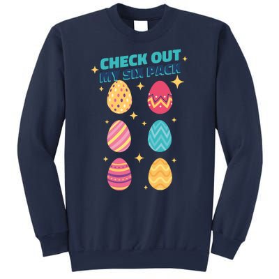 Checkout My 6 Pack Easter Eggs Funny Sweatshirt