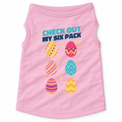 Checkout My 6 Pack Easter Eggs Funny Doggie Tank