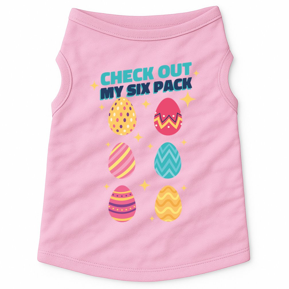 Checkout My 6 Pack Easter Eggs Funny Doggie Tank