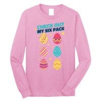 Checkout My 6 Pack Easter Eggs Funny Long Sleeve Shirt