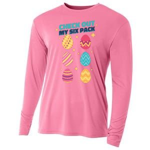 Checkout My 6 Pack Easter Eggs Funny Cooling Performance Long Sleeve Crew