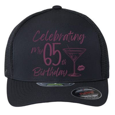 Celebrating My 65th Birthday Party Flexfit Unipanel Trucker Cap