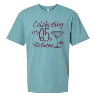 Celebrating My 65th Birthday Party Sueded Cloud Jersey T-Shirt