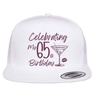 Celebrating My 65th Birthday Party Flat Bill Trucker Hat