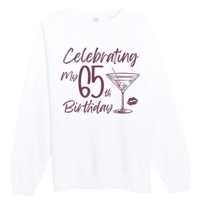 Celebrating My 65th Birthday Party Premium Crewneck Sweatshirt