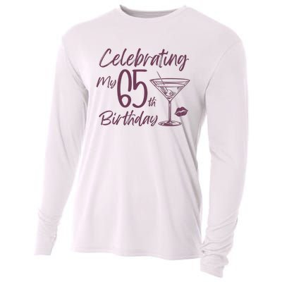 Celebrating My 65th Birthday Party Cooling Performance Long Sleeve Crew