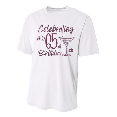 Celebrating My 65th Birthday Party Performance Sprint T-Shirt