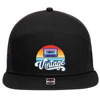 Cassette Mixtape 80s Music Retro Mixed Tape 7 Panel Mesh Trucker Snapback Hat