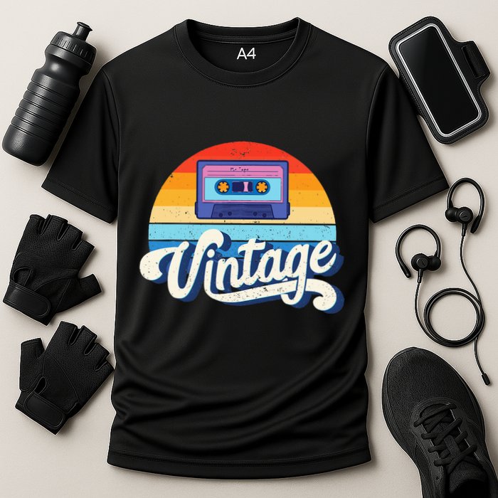 Cassette Mixtape 80s Music Retro Mixed Tape Performance Shirt