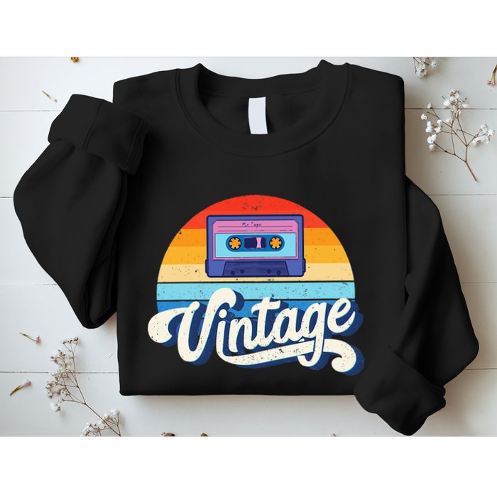 Cassette Mixtape 80s Music Retro Mixed Tape Sweatshirt