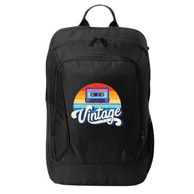 Cassette Mixtape 80s Music Retro Mixed Tape City Backpack