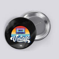 Cassette Mixtape 80s Music Retro Mixed Tape Button