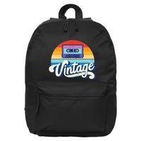 Cassette Mixtape 80s Music Retro Mixed Tape 16 in Basic Backpack