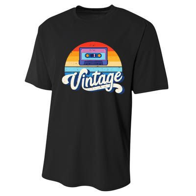 Cassette Mixtape 80s Music Retro Mixed Tape Performance Sprint T-Shirt