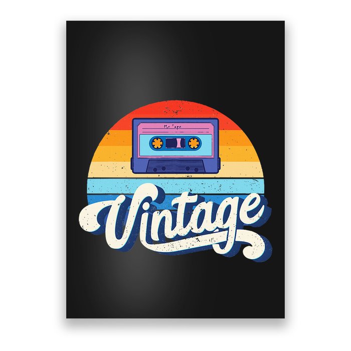 Cassette Mixtape 80s Music Retro Mixed Tape Poster