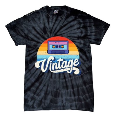 Cassette Mixtape 80s Music Retro Mixed Tape Tie-Dye T-Shirt