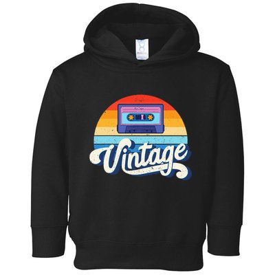 Cassette Mixtape 80s Music Retro Mixed Tape Toddler Hoodie