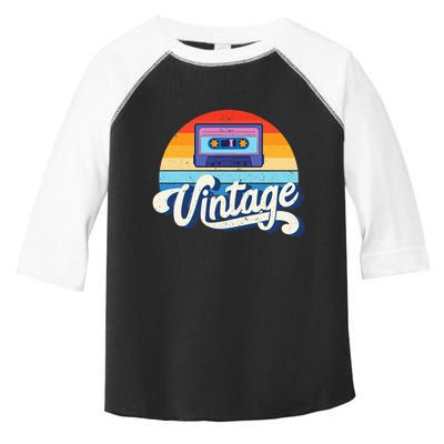 Cassette Mixtape 80s Music Retro Mixed Tape Toddler Fine Jersey T-Shirt